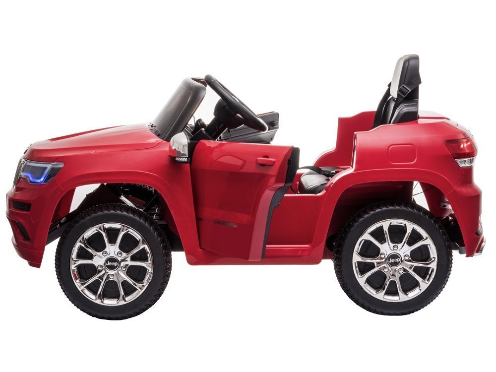 Yksipaikkainen sähköauto Jeep Grand Cherokee, punainen hinta ja tiedot | Lasten sähköautot | hobbyhall.fi