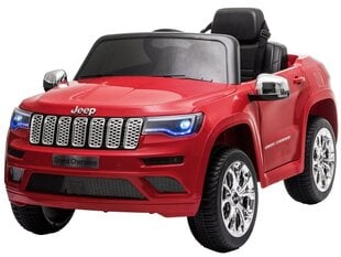 Yksipaikkainen sähköauto Jeep Grand Cherokee, punainen hinta ja tiedot | Lasten sähköautot | hobbyhall.fi