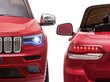 Yksipaikkainen sähköauto Jeep Grand Cherokee, punainen hinta ja tiedot | Lasten sähköautot | hobbyhall.fi