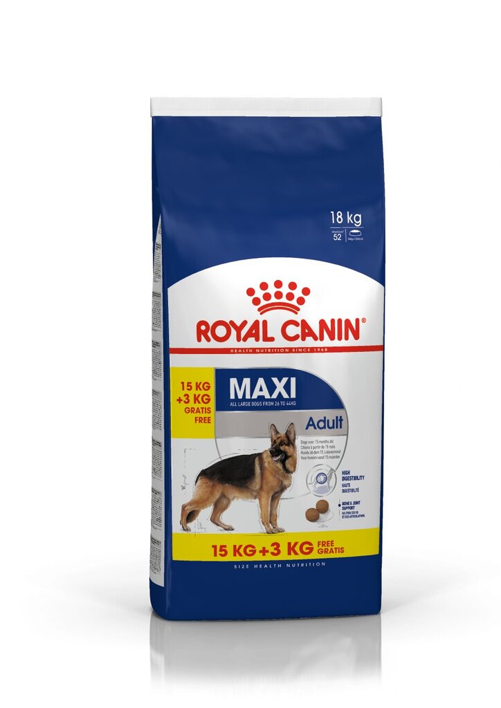 Royal Canin Shn suurille koirille siipikarjan kanssa, 18 kg hinta ja tiedot | Koiran kuivaruoka | hobbyhall.fi