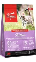 Orijen Kitten pennuille siipikarja, 1,8 kg hinta ja tiedot | Kissan kuivaruoka | hobbyhall.fi