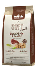 Bosch HPC Soft+ Farm Duck ankanlihaa sisältävä koiranruoka 1kg hinta ja tiedot | Bosch Petfood  Plus Koirat | hobbyhall.fi