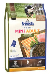 Bosch Mini Adult Poultry & Millet koiranruoka siipikarjalla ja hirssillä, 3kg. hinta ja tiedot | Koiran kuivaruoka | hobbyhall.fi