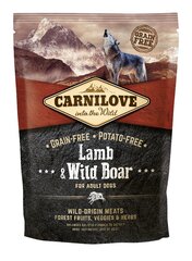 Kuiva ruoka koirille Carni Love Lamb & Wild Boar aikuisille 1,5kg hinta ja tiedot | Carnilove Lemmikit | hobbyhall.fi