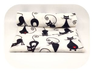 Puuvillaharso Cats, 70x80 cm hinta ja tiedot | Vauvan hoitoalustat ja tekstiilit | hobbyhall.fi