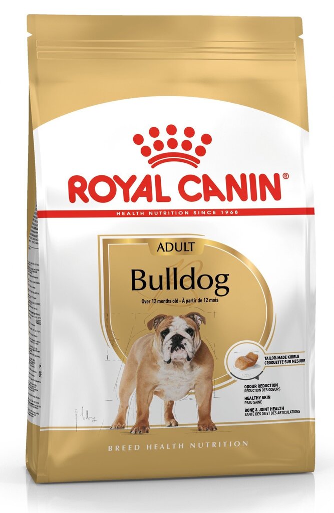 Royal Canin Bulldog Adult, 12 kg hinta ja tiedot | Koiran kuivaruoka | hobbyhall.fi