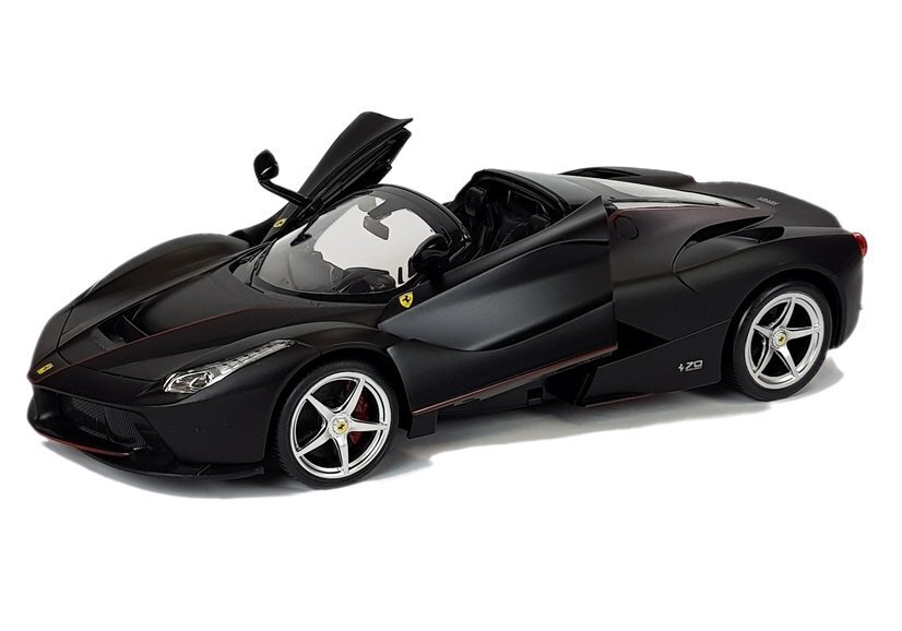 R/C Ferrari Aperta Rastar 1:14 kauko-ohjattava auto, musta hinta ja tiedot | Poikien lelut | hobbyhall.fi