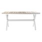 Pöytä DKD Home Decor Alumiini Puu MDF (160 x 90 x 75 cm) hinta ja tiedot | Puutarhakalusteet | hobbyhall.fi