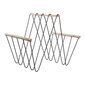 Lehtiteline DKD Home Decor 8424001814008 41 x 31 x 36 cm Musta Rauta Puu MDF hinta ja tiedot | Sisustustuotteet | hobbyhall.fi