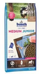 Bosch Lemmikkiruoka Medium Junior 15 kg hinta ja tiedot | Koiran kuivaruoka | hobbyhall.fi