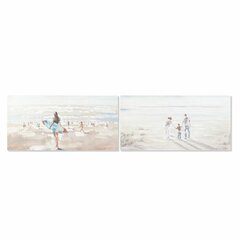 Maalaus DKD Home Decor 120 x 3,7 x 60 cm Ranta (2 osaa) hinta ja tiedot | Taulut | hobbyhall.fi