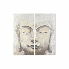 Kahden kuvan setti DKD Home Decor Buddha Itämainen (120 x 3,7 x 120 cm) hinta ja tiedot | Taulut | hobbyhall.fi