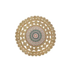 Matto DKD Home Decor Ruskea Monivärinen (120 x 120 x 0,75 cm) hinta ja tiedot | Isot matot | hobbyhall.fi