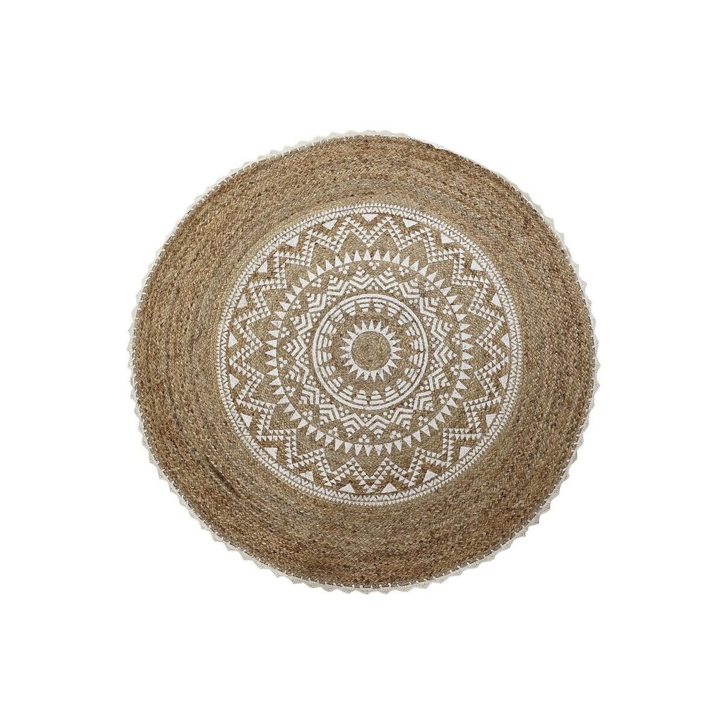 Matto DKD Home Decor Ruskea Mandala (200 x 200 x 0,75 cm) hinta ja tiedot | Isot matot | hobbyhall.fi