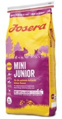 Josera MiniJunior alkaen 3 viikon ikäisestä pennusta, 15 kg hinta ja tiedot | Koiran kuivaruoka | hobbyhall.fi