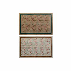 Matto DKD Home Decor 160 x 230 x 0,4 cm Polyesteri Valkoinen Ikat Boho (2 osaa) hinta ja tiedot | Isot matot | hobbyhall.fi