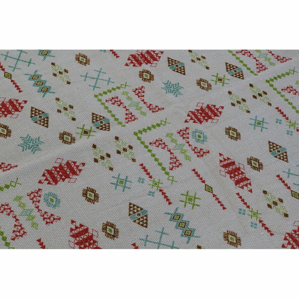 Matto DKD Home Decor 120 x 180 x 0,4 cm Polyesteri Valkoinen Ikat Boho (2 osaa) hinta ja tiedot | Isot matot | hobbyhall.fi