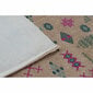 Matto DKD Home Decor 120 x 180 x 0,4 cm Polyesteri Valkoinen Ikat Boho (2 osaa) hinta ja tiedot | Isot matot | hobbyhall.fi