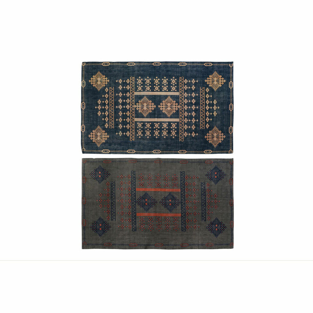 Matto DKD Home Decor 120 x 180 x 0,4 cm Sininen Oranssi Polyesteri Arabi (2 osaa) hinta ja tiedot | Isot matot | hobbyhall.fi