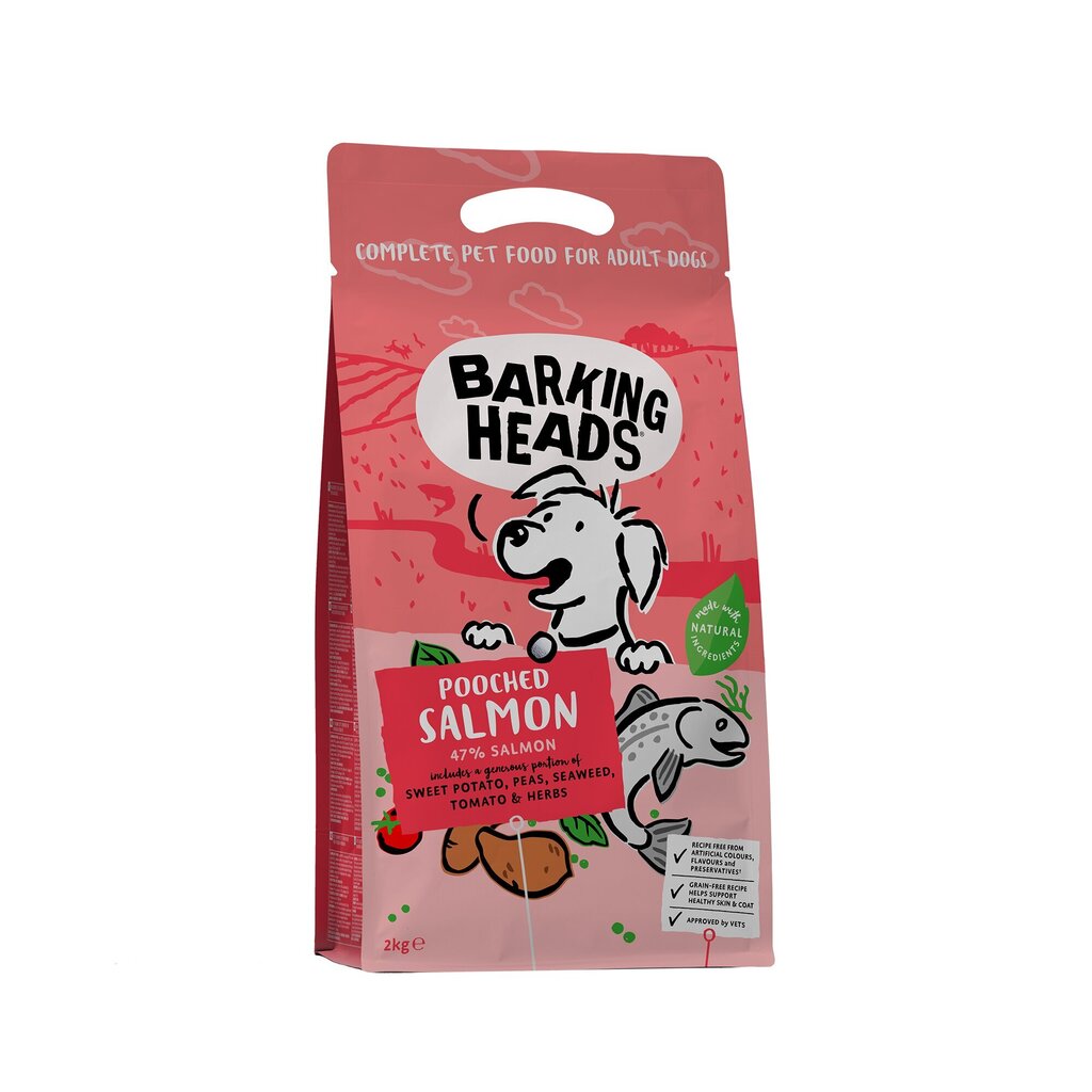 Barking Heads kuivaruoka pienille ja keskikokoisille koirille, lohen kanssa, Pooched Salmon 2kg hinta ja tiedot | Koiran kuivaruoka | hobbyhall.fi