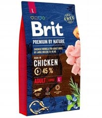 Brit Premium By Nature isoille koirille kana, 9 kg hinta ja tiedot | Brit Premium By Nature Lemmikit | hobbyhall.fi