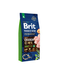 Brit Premium by Nature Adult XL täysravinto aikuisille koirille 15kg hinta ja tiedot | Brit Premium By Nature Lemmikit | hobbyhall.fi