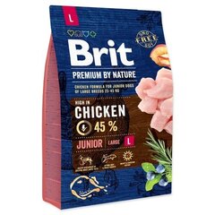 Brit Premium by Nature Junior L täysravinto koirille 15kg hinta ja tiedot | Brit Premium By Nature Lemmikit | hobbyhall.fi