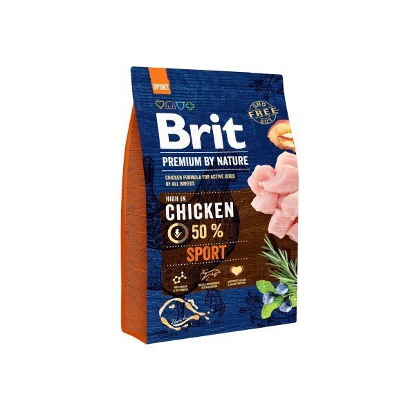 Brit Premium by Nature Sport täysravinto koirille 15kg hinta ja tiedot | Koiran kuivaruoka | hobbyhall.fi