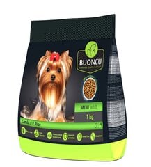 Kuiva ruoka, aikuisille pienille koiranroduille, BUONCU Mini aikuinen karitsa ja riisi, 1 kg hinta ja tiedot | Koiran kuivaruoka | hobbyhall.fi