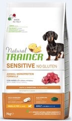 Koiran kuivaruoka lampaanlihalla Natural Trainer Sensitive No Gluten erittäin pienille koiraroduille, 7 kg hinta ja tiedot | Trainer Natural Lemmikit | hobbyhall.fi