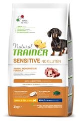 Koiran kuivaruoka ankanlihalla Natural Trainer Sensitive No Gluten pienille ja erittäin pienille koiraroduille, 2 kg hinta ja tiedot | Koiran kuivaruoka | hobbyhall.fi