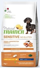 Lohta sisältävä koiran kuivaruoka Natural Trainer Sensitive No Gluten pienille ja erittäin pienille koiraroduille, 7 kg. hinta ja tiedot | Trainer Natural Lemmikit | hobbyhall.fi