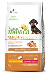 Natural Trainer Sensitive No Gluten Kuivaruoka pienille koiranroduille, lohi, 2 kg hinta ja tiedot | Koiran kuivaruoka | hobbyhall.fi