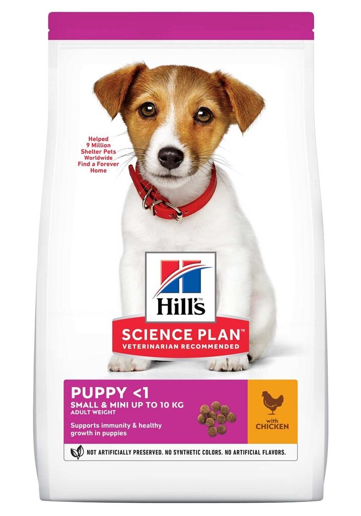 Kuivaruoka pennuille Hill's Science Plan Puppy Small & Mini -kana, 3 kg hinta ja tiedot | Koiran kuivaruoka | hobbyhall.fi