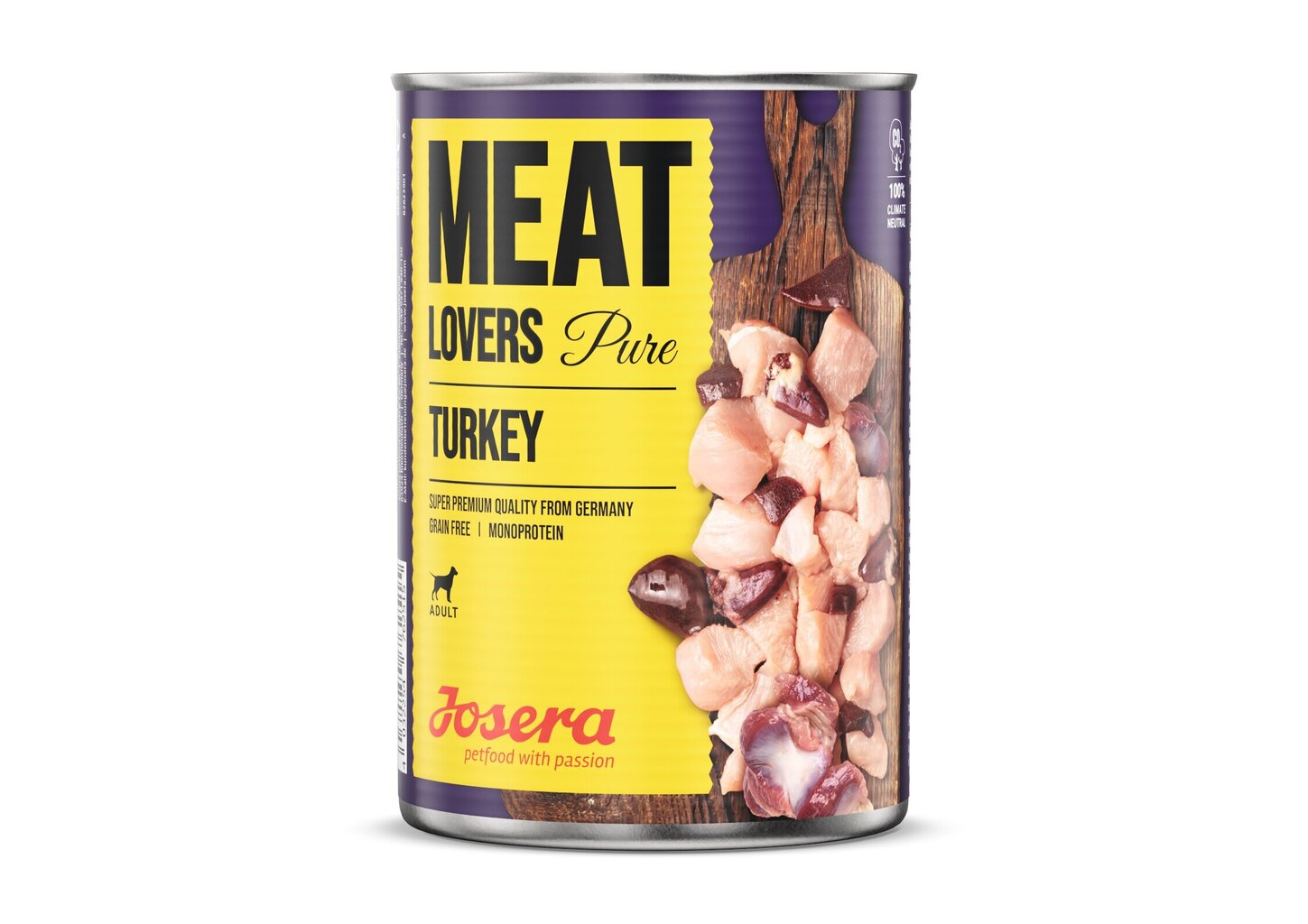 Josera MeatLovers aikuisille Pure Turkey, 400g hinta ja tiedot | Koiran märkäruoka | hobbyhall.fi