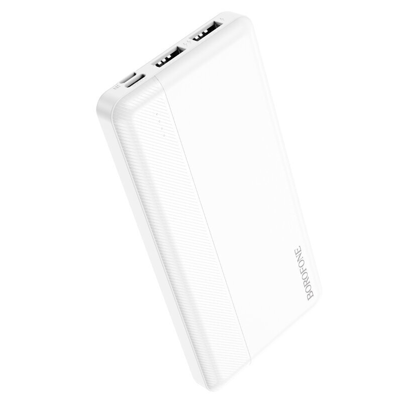 Borofone Power Bank 10000mAh BJ24 - 2xUSB - valkoinen hinta ja tiedot | Varavirtalähteet | hobbyhall.fi