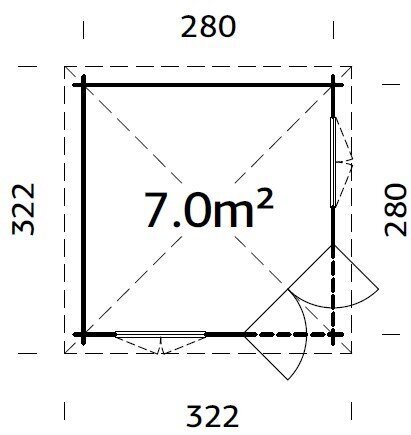 Huvimaja Melanie 7,0 m² ruskealla puunsuojalla hinta ja tiedot | Piharakennukset | hobbyhall.fi