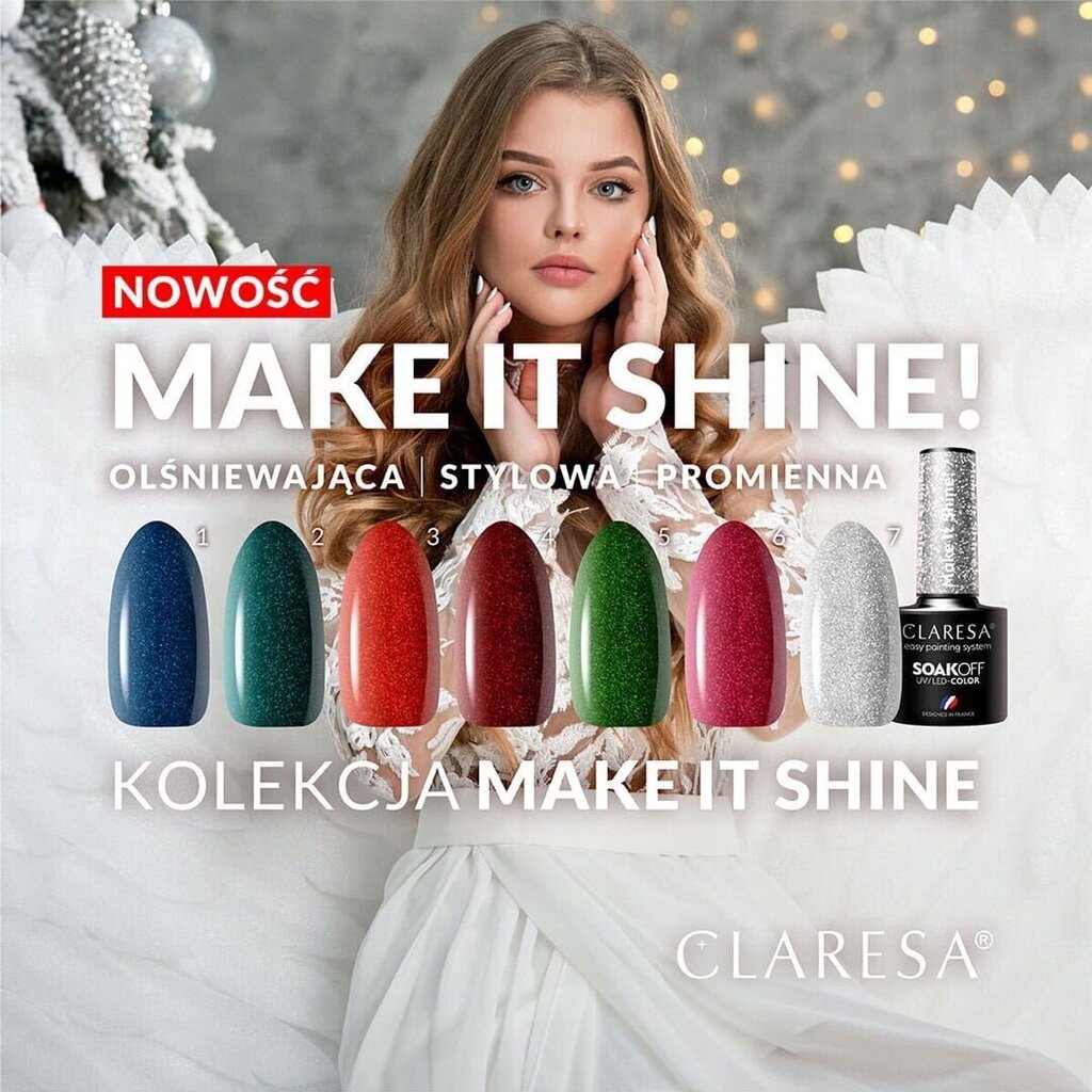 CLARESA Hybrid Make It Shine! 3,5 g hinta ja tiedot | Kynsilakat ja kynsienhoitotuotteet | hobbyhall.fi