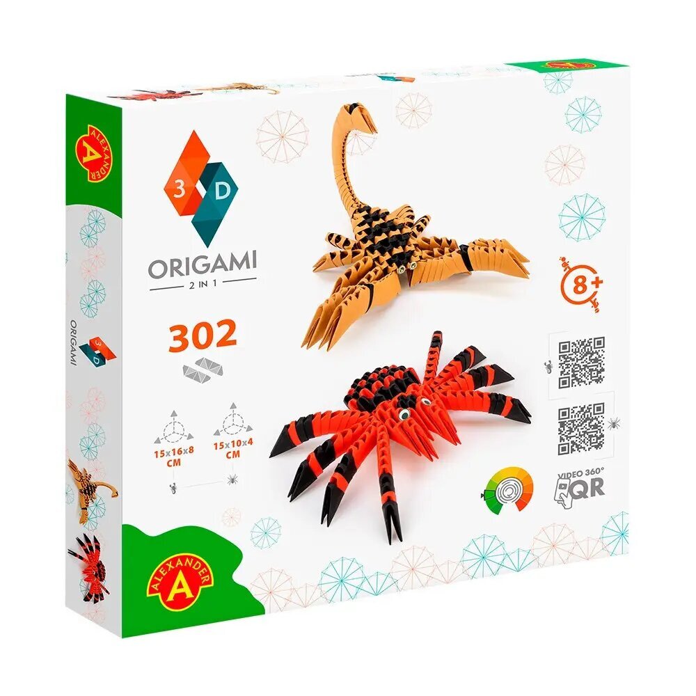Origami 3D - 2 in1 Spider, Scorpion hinta ja tiedot | Kehittävät lelut | hobbyhall.fi