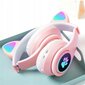 Langattomat kuulokkeet Cat Ears, LED, sininen. hinta ja tiedot | Kuulokkeet | hobbyhall.fi