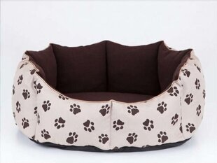 Koiran pesä Hobbydog New York, L, Beige Paws, 65x55 cm hinta ja tiedot | Pedit ja pesät | hobbyhall.fi