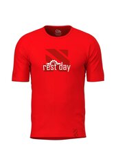 T-paita Rest Day - Punainen rento hinta ja tiedot | Miesten T-paidat | hobbyhall.fi