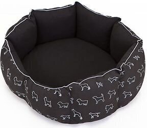 Koiran pesä Hobbydog New York, M, Black Dogs, 50x40 cm hinta ja tiedot | Pedit ja pesät | hobbyhall.fi