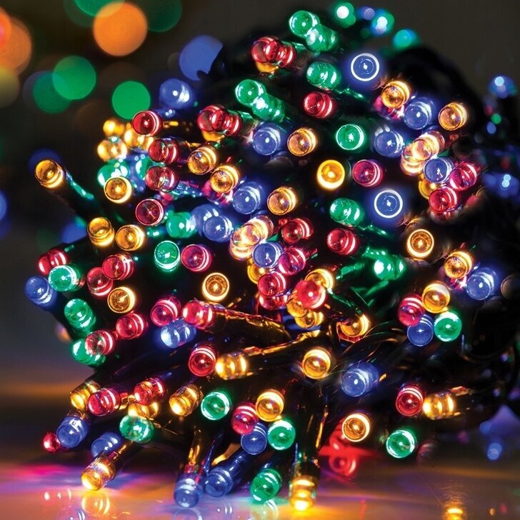 Joulun värikkäät kuusenvalot 200 LEDiä, 8 toimintoa hinta ja tiedot | Jouluvalot | hobbyhall.fi