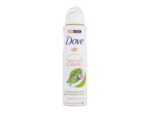 Spray antiperspirantti Dove Advanced Care Matcha Green Tea ja Sakura Blossom naisille, 150 ml hinta ja tiedot | Naisten ihonhoito | hobbyhall.fi