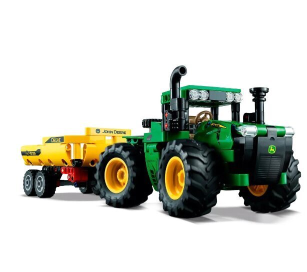 42136 LEGO Technic John Deere Tractor 4WD ja pehmotyyny Cat, 50 cm hinta ja tiedot | LEGOT ja rakennuslelut | hobbyhall.fi