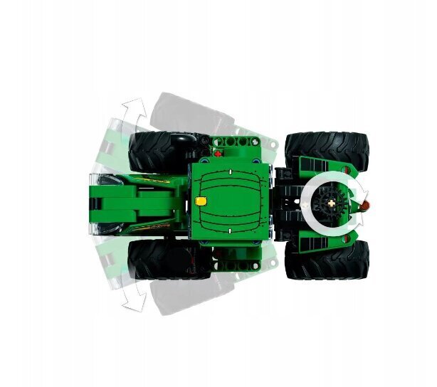 42136 LEGO Technic John Deere Tractor 4WD ja pehmotyyny Cat, 50 cm hinta ja tiedot | LEGOT ja rakennuslelut | hobbyhall.fi