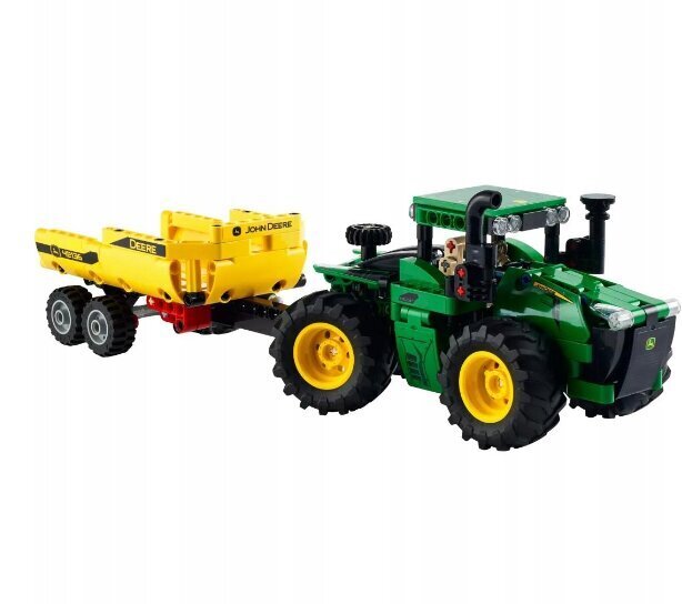 42136 LEGO Technic John Deere Tractor 4WD ja pehmotyyny Cat, 50 cm hinta ja tiedot | LEGOT ja rakennuslelut | hobbyhall.fi