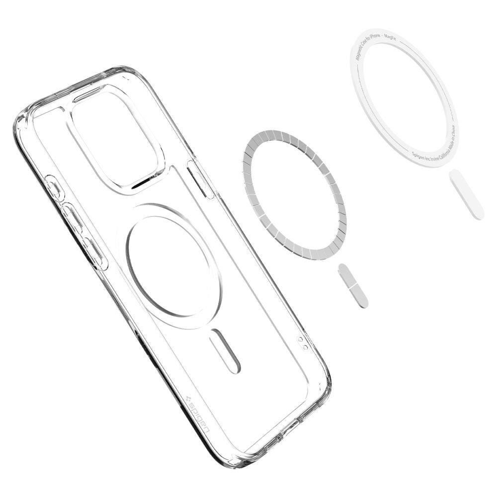 Spigen Ultra Hybrid MagSafe, frost clear - iPhone 15 Pro hinta ja tiedot | Puhelimen kuoret ja kotelot | hobbyhall.fi