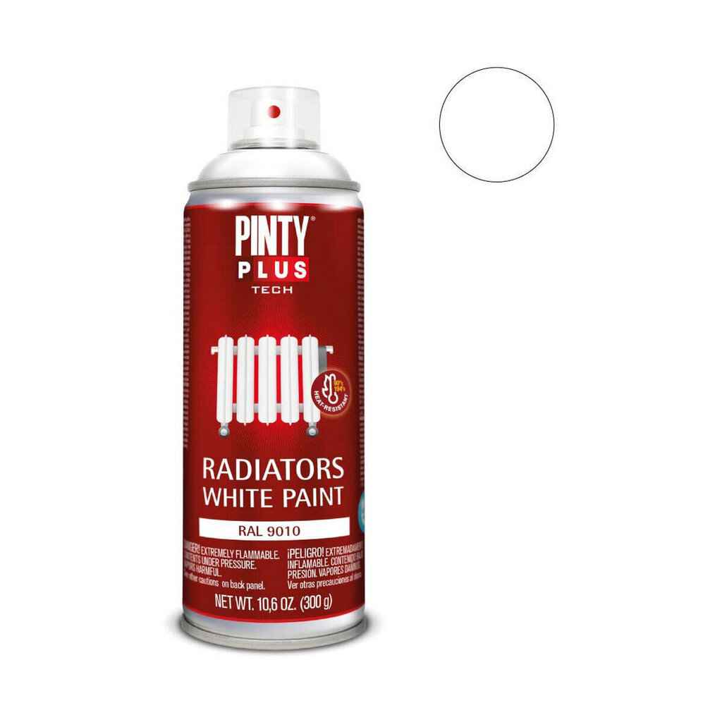 Spraymaali Pintyplus Tech RAL 9010 Lämpöpatteri Valkoinen 300 ml hinta ja tiedot | Maalit | hobbyhall.fi